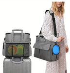 Backpack for dog owners with compartments & collapsible bowls