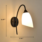 GloeiGlow – Modern Clock-Shaped Wall Lamp with Adjustable Arm