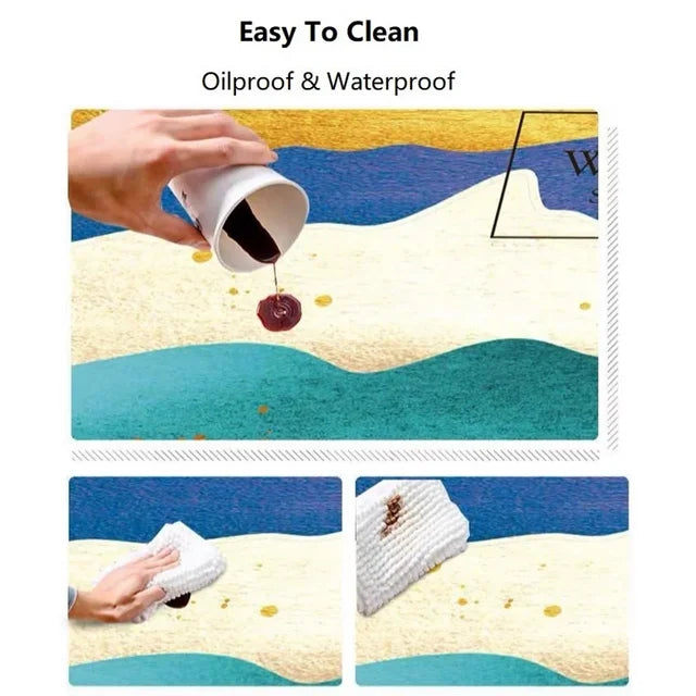 SafeStyle Non-Slip Mat for Home – Modern Design & Washable Artificial Leather