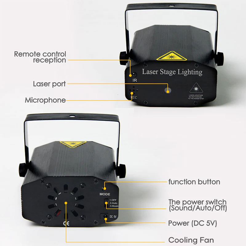 Remote Control Laser Stage Light