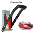 Space-saving can opener for kitchens