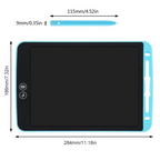 Partially erasable LCD writing board