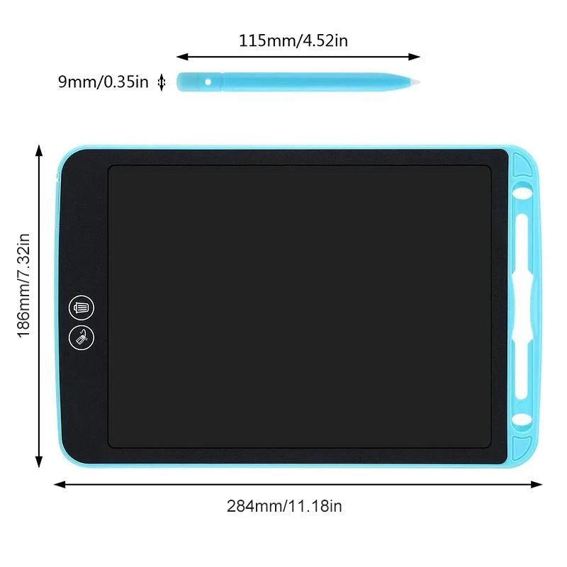 Partially erasable LCD writing board