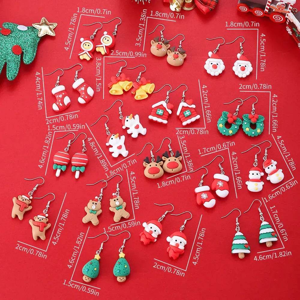 Creative Cartoon Christmas Earrings Fashion