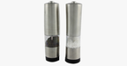 Salt & Pepper Electric Grinder made of brushed stainless steel