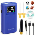 Automatic Electric Ball Pump with 20 PSI Capacity, LED Light for Soccer Balls and Basketballs – Compact and Portable Pump