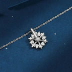 Luxury Rhinestone Christmas Snowflakes Necklace Gift for women