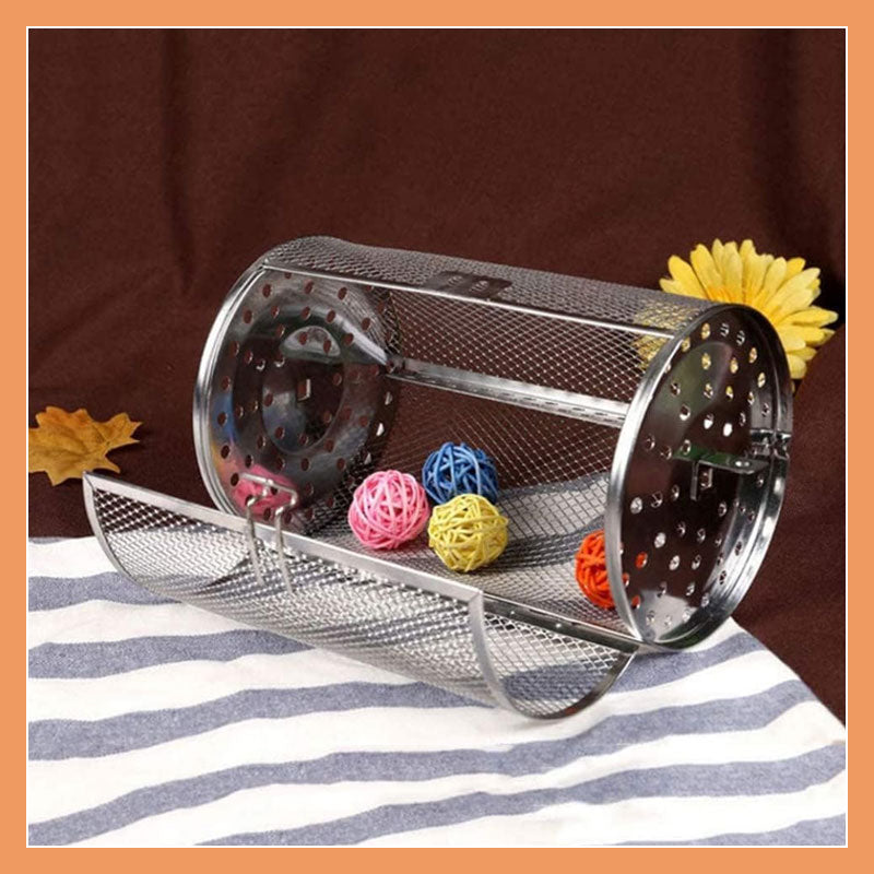 Rotating Baking Cage | 360° Air Fryer Basket | Stainless Steel | Multi-Food Compatible