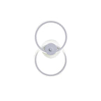 Ring Flush Mount Wall Lamp Minimalistic Acrylic Black/White LED Wall Lighting Ideas in Warm/White Light