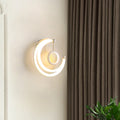 Nordic Style Half Moon Wall Lamp Acrylic Living Room LED Wall Light in Warm/White Light