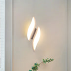 Leaf Small LED Wall Light Simplicity Acrylic White Wall Mount Lighting in Warm/White Light