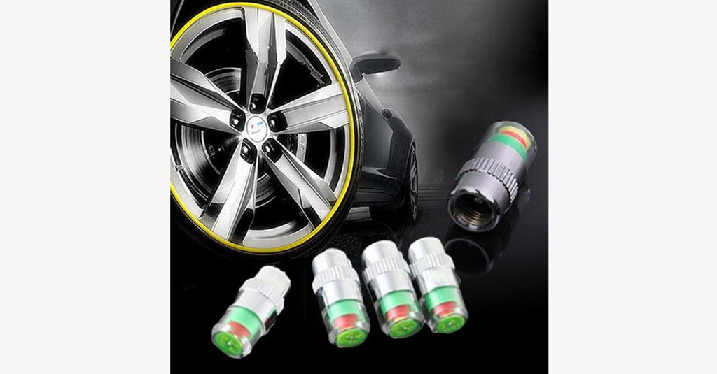 Practical Car Tire Pressure Monitors - Set of Four - Drive Safely!