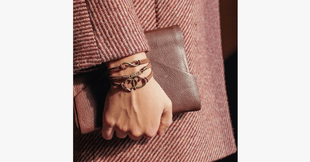 Vintage Double Heart Bracelet