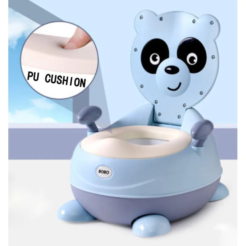 Potty chair for children in panda shape – Soft baby potty with PU seat