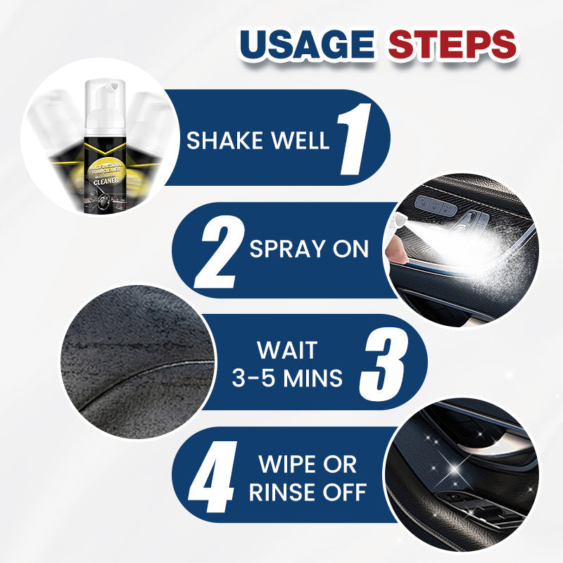 Multifunctional Car Interior Foam Cleaning Set