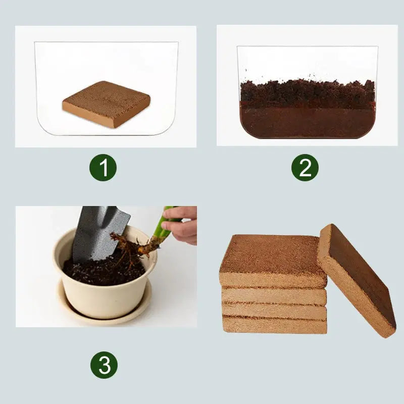 Organic coconut fiber soil alternative for horticulture