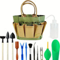 Planturo Mini Garden Tool Set | 13-piece | For bonsai, succulents & houseplants | With organizer bag
