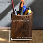 Handmade Wooden Pen Holder – Unique and Natural Look