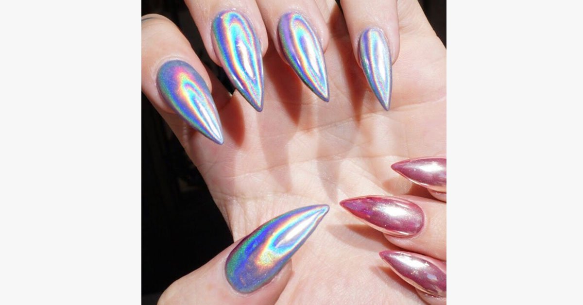 Holographic Unicorn Nail Powder