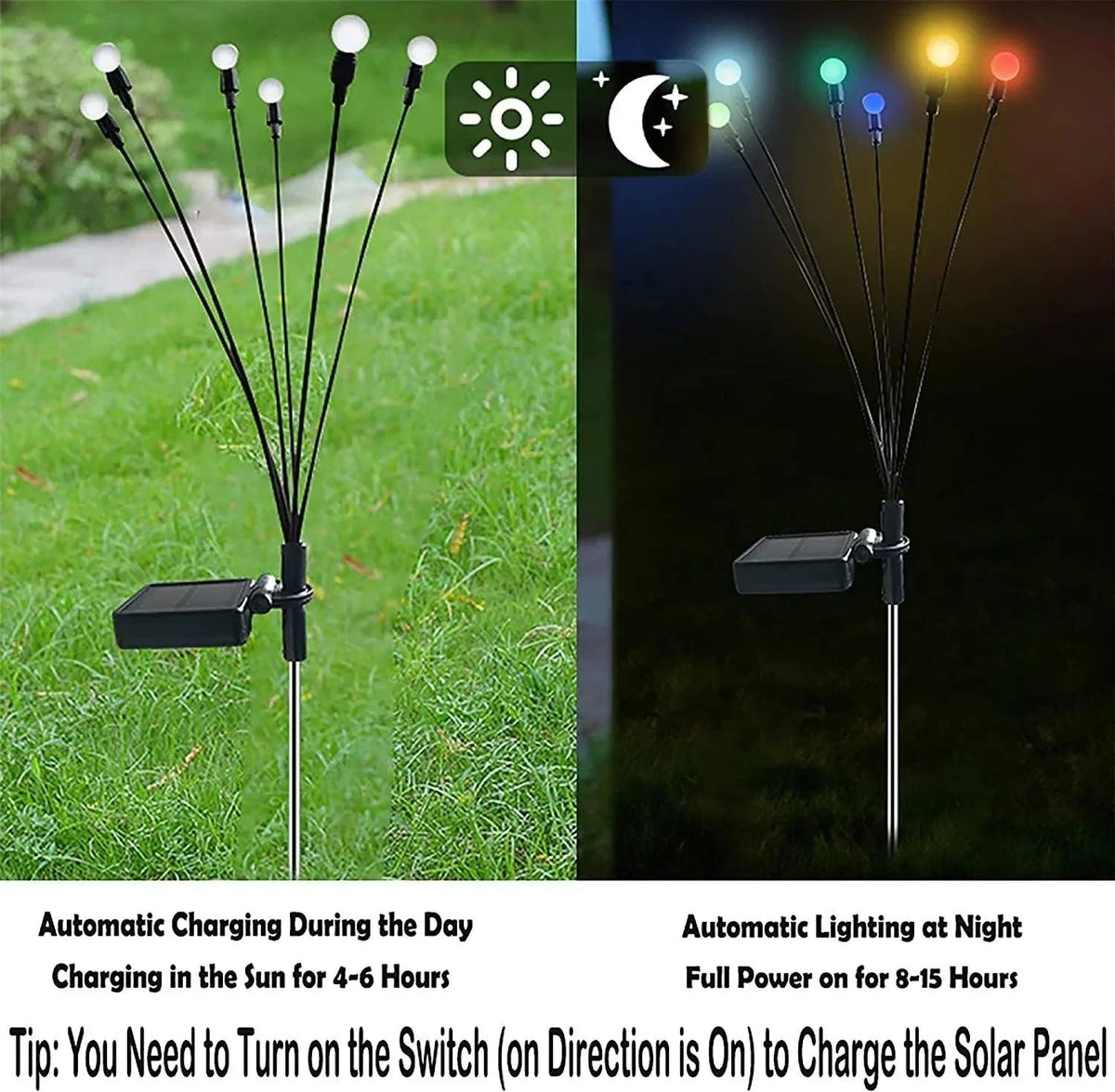 (8 pieces) Solar Firefly Lights — Enchant your nights with magical, limitless sparkle
