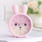 Children's Alarm Clock with Night Light – Quiet, Rabbit Pattern & Compact Design