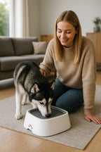 Water Bowl with Anti-Spill Function & Floating Disc