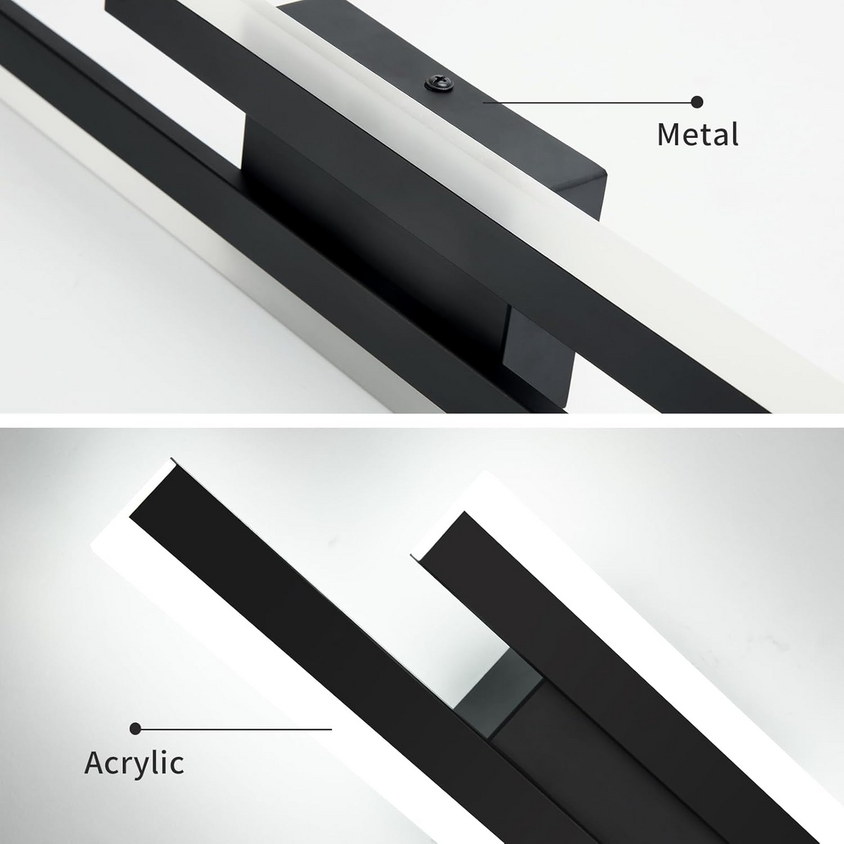 LED Wall Light Acrylic Metal Wall Sconce Lighting Fixture