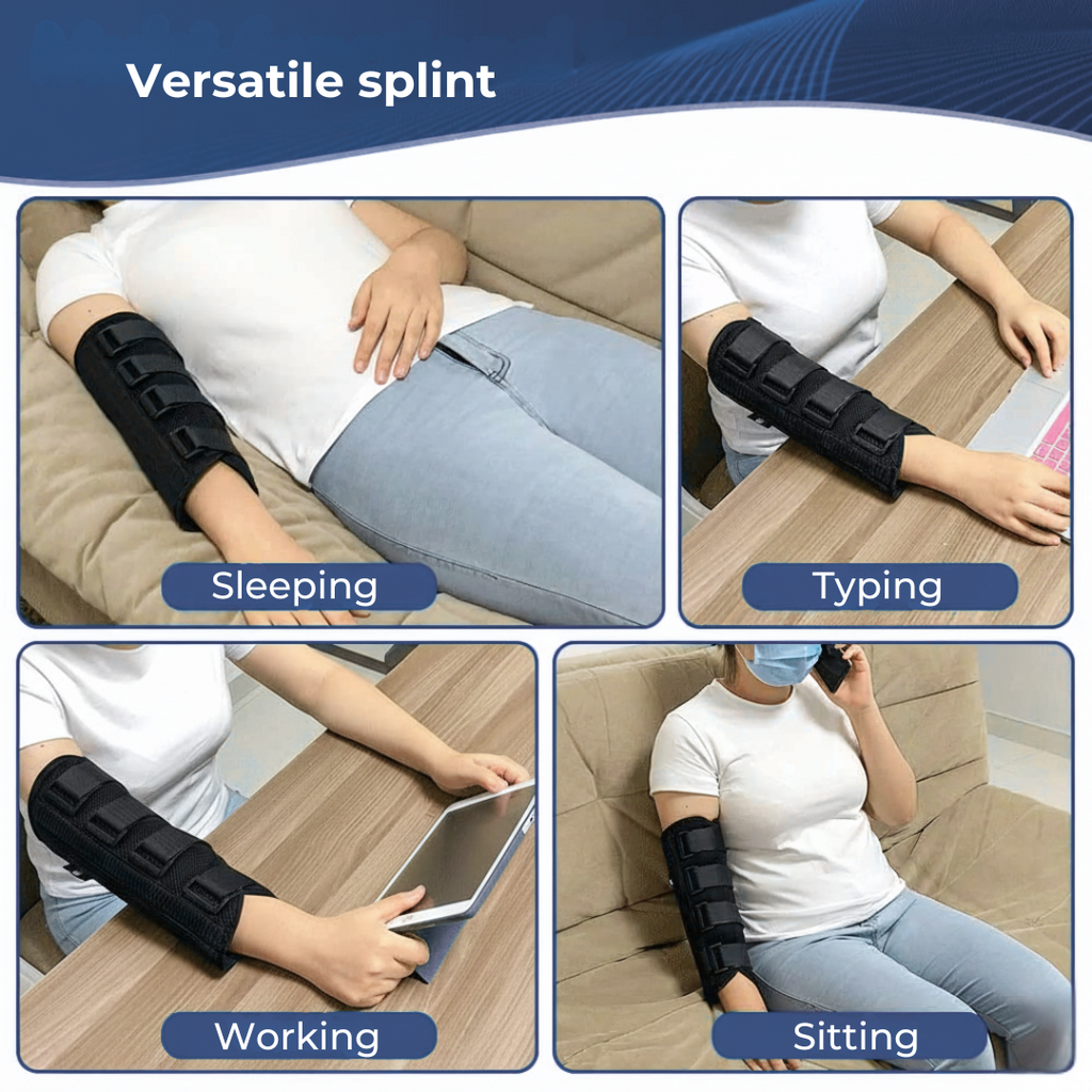 Prevents Ulnar Nerve Pain – Breathable Soft Immobiliser – Sleep Comfort – Faster Recovery Support