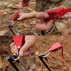 Windproof rope for adjusting the pulley
