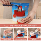 Food closure with pocket clip (4 pieces)