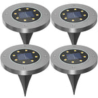 Solar Ground Lights – Weatherproof Outdoor LED Pathway Lighting Powered