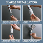 Hands-free shower head holder