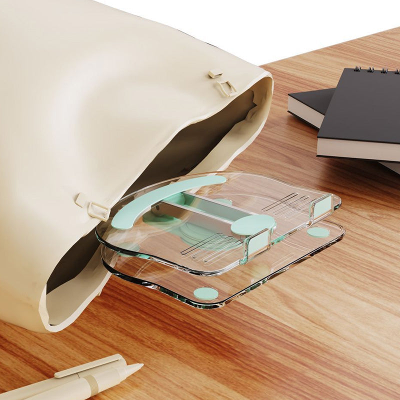 Folding transparent acrylic tablet stand