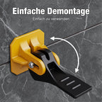 Quick leveling machine for tiles