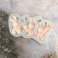 3D Egg Bunny Silicone Mold