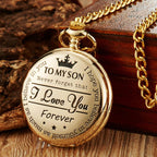 To my son quartz pocket watch