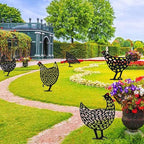 Simulated Chicken Ornament for the Garden