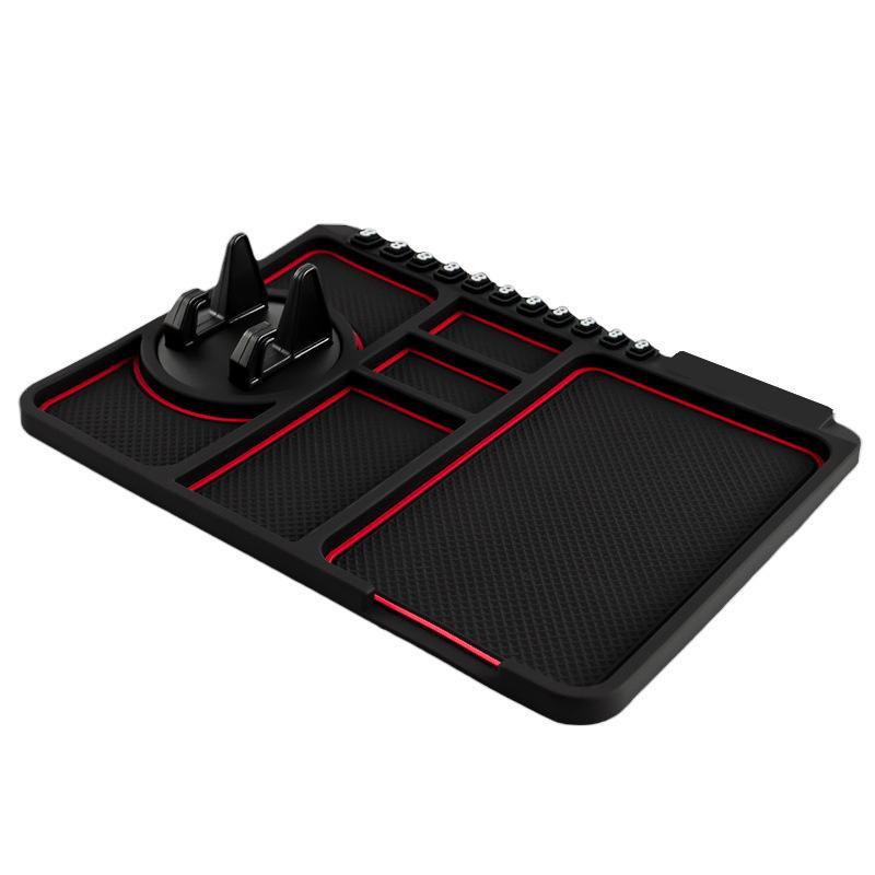 Non-slip mat with phone holder