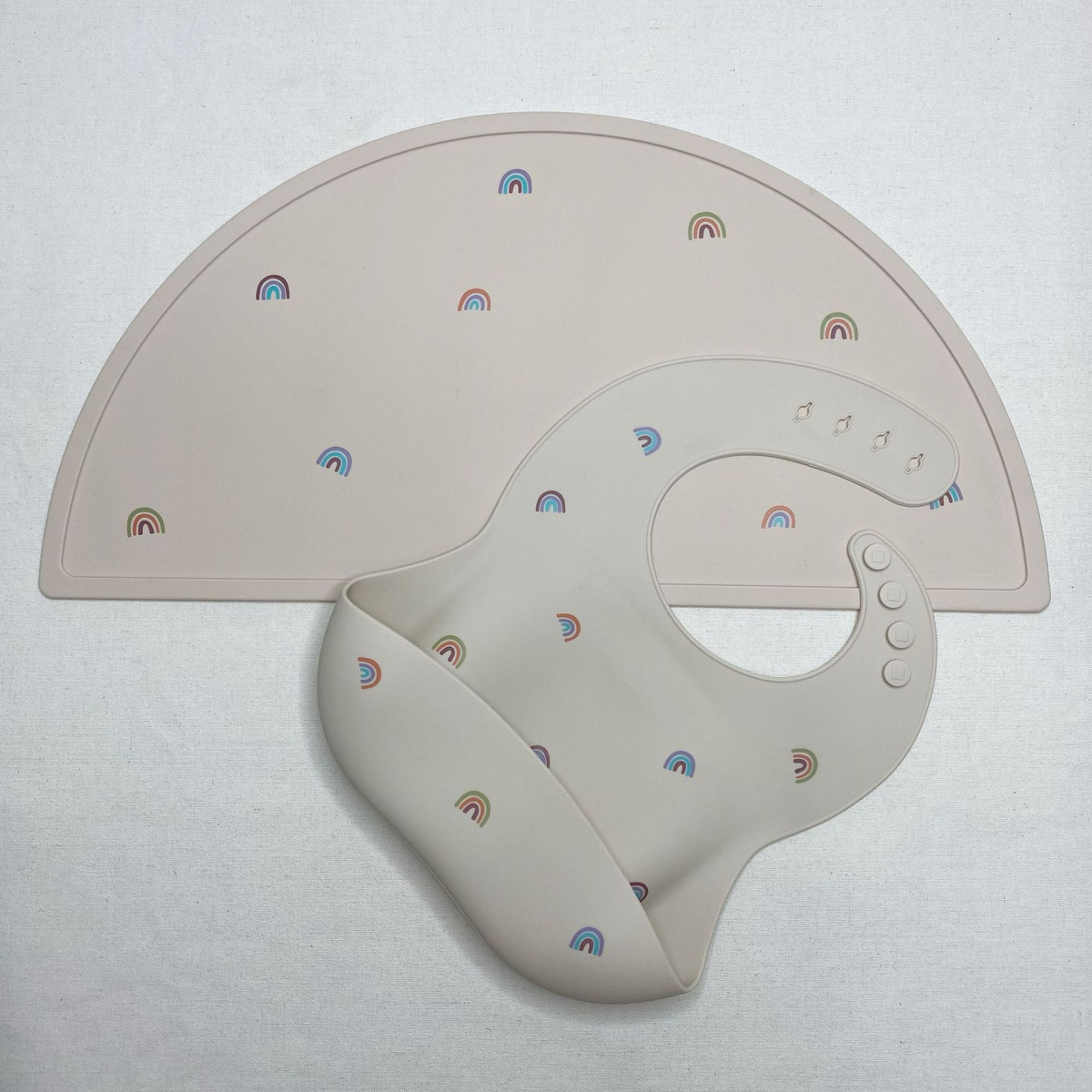 Silicone Placemat for Kids – Non-Slip Table Mat in Crescent Shape