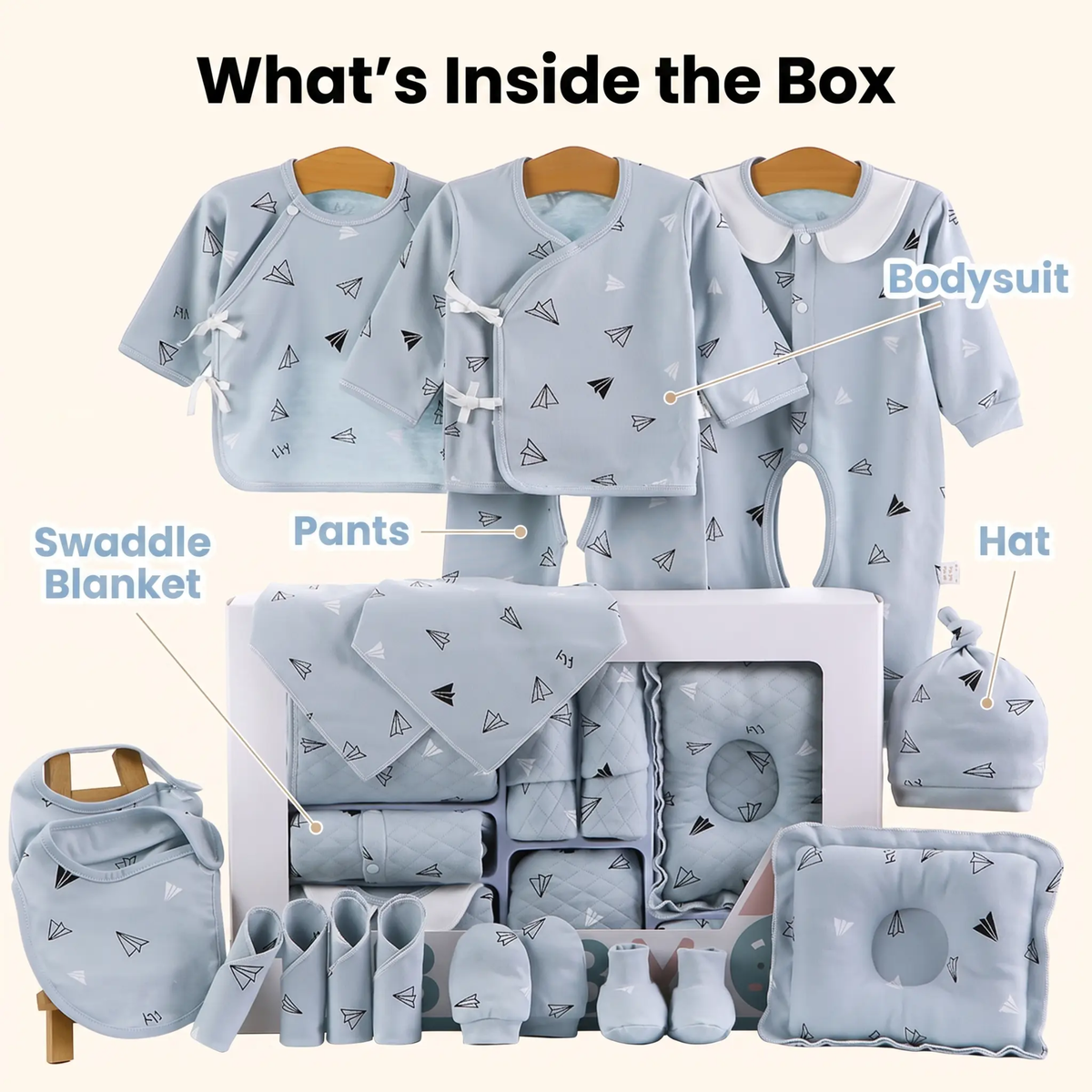 Baby Gift Box Set Made of Cotton for Newborns