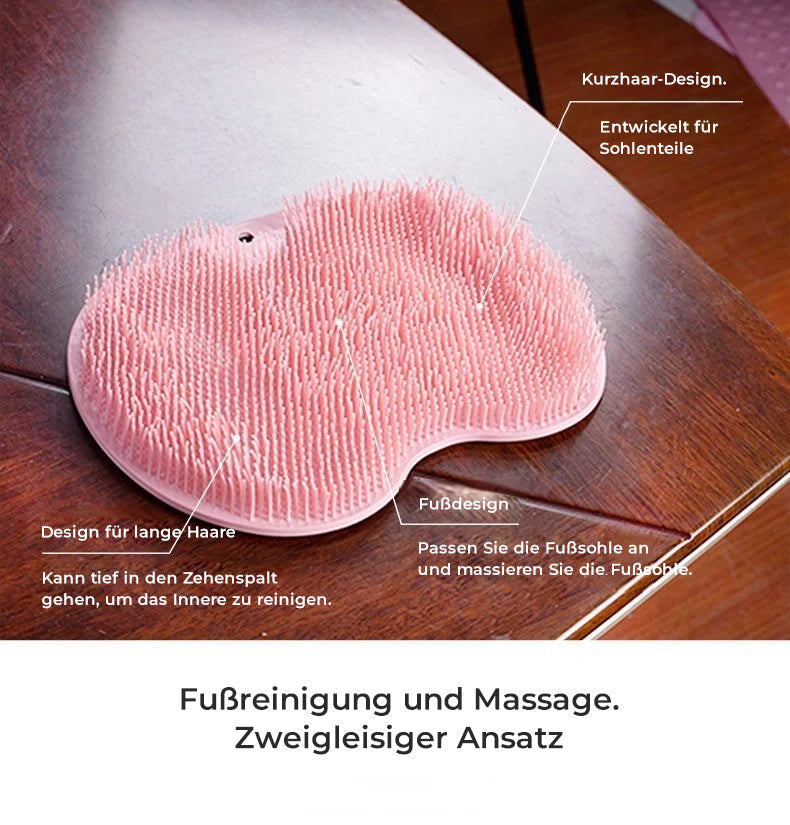 Foot and back scrubber for the shower, massage pad