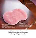 Foot and back scrubber for the shower, massage pad