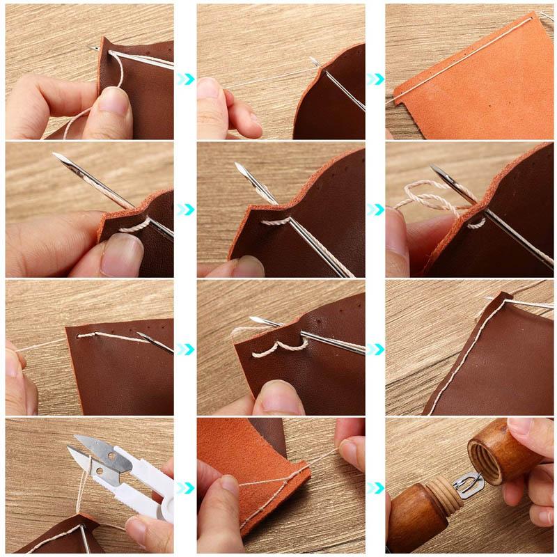 Pre-order >> Needle and leather sewing kit for sewing leather