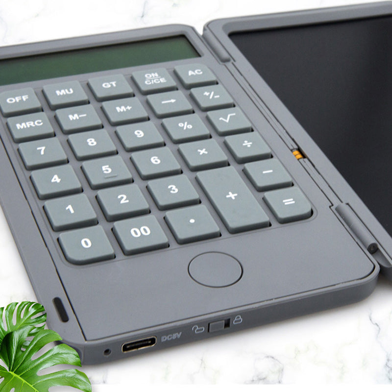 Folding Handwritten Calculator