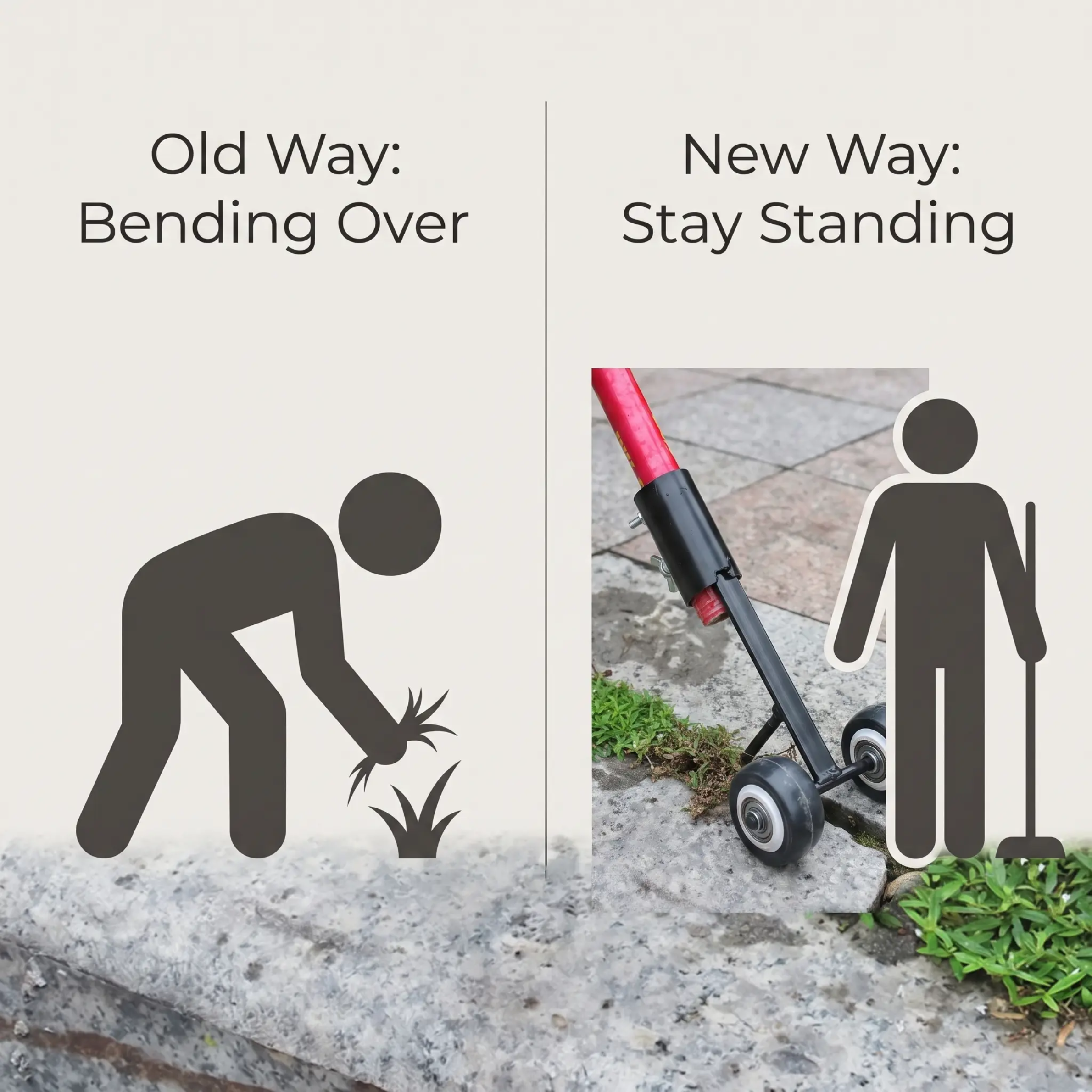 Strong Gap Weeder | Easy Weed Removal!