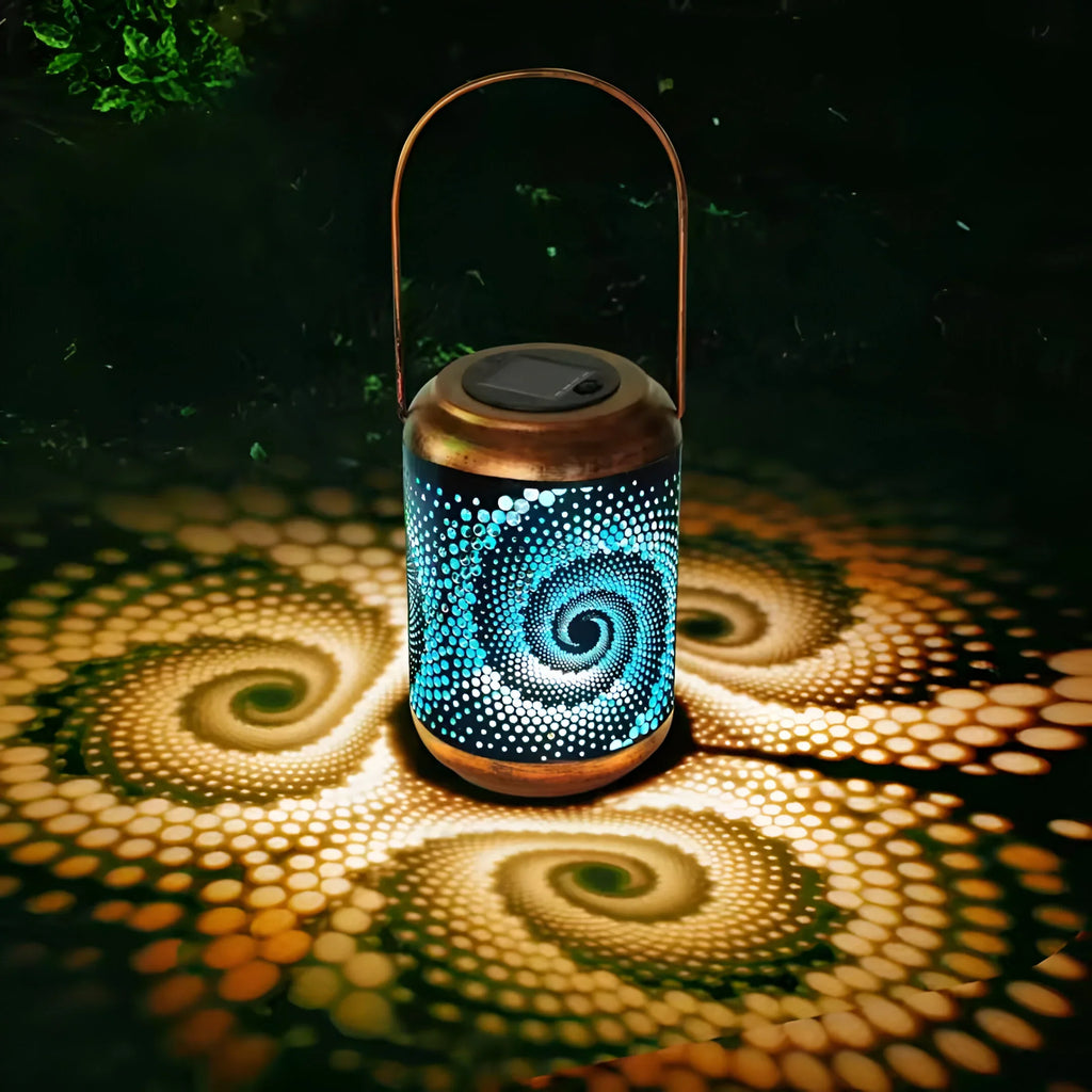LumiCast – Solar Garden Light with Artistic Patterns