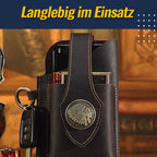Multifunctional leather phone case