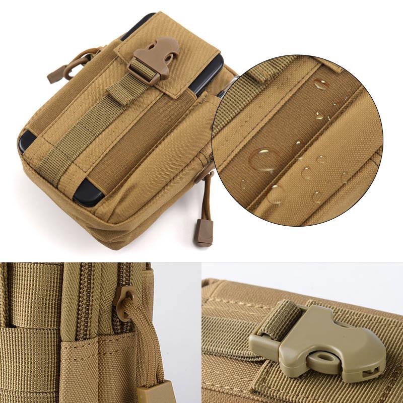 Water-resistant hip bag for men