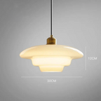 White Glass Pendant Lamp for Dining Room and Kitchen