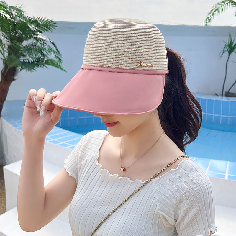 Women's sun hat with wide brim